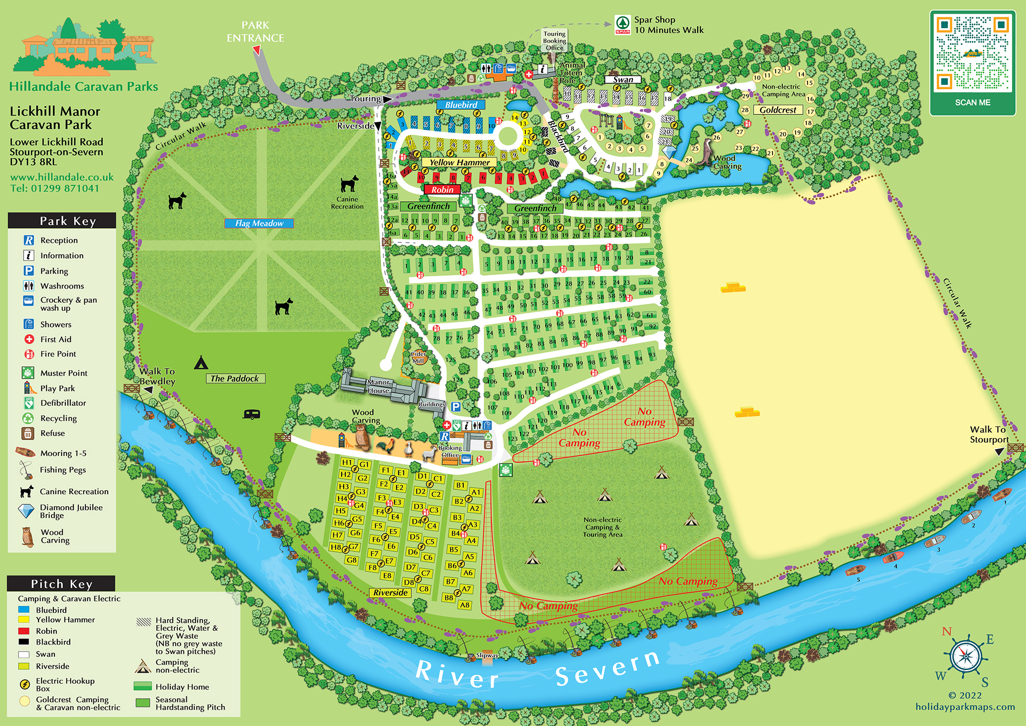 Lickhill Map