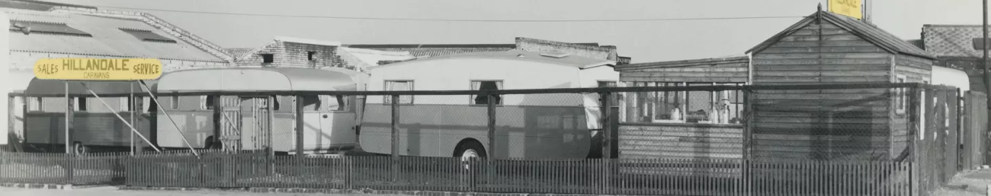 1956 Hillandale Caravans Ltd Sales Yard