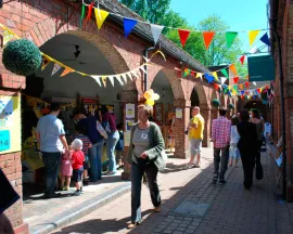 Views of the museum marquee 