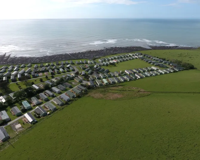 Morfa Bychan  drone view