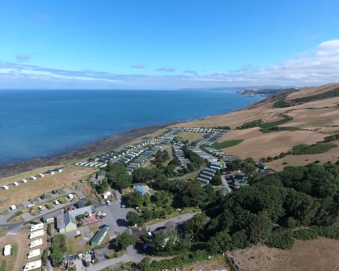 Morfa Bychan drone view