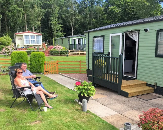 The Coppice Leisure Park couple enjoying pitch