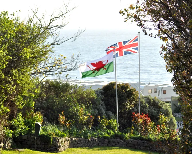 Morfa Bychan flags