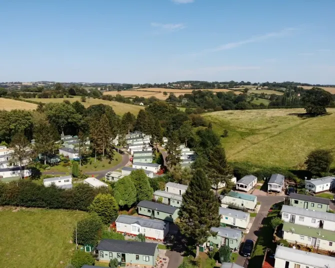 The Glen drone view