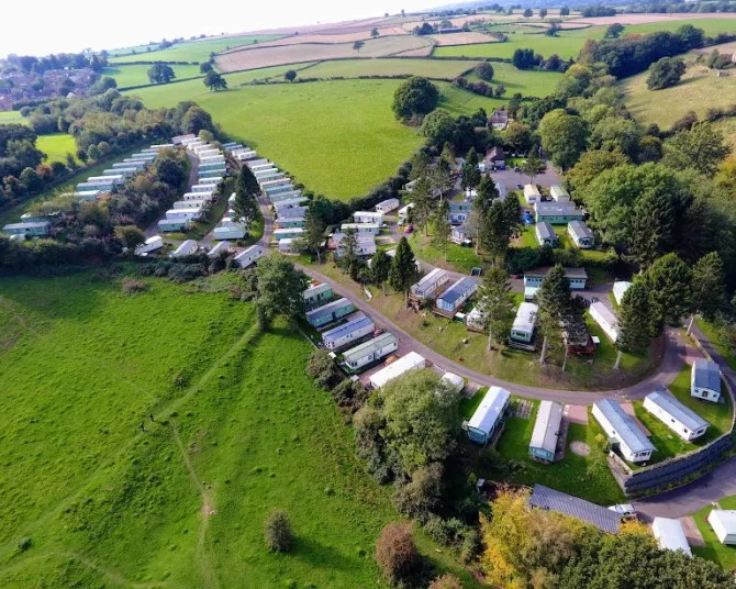 The Glen drone view