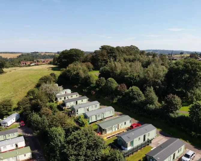 The Glen drone view