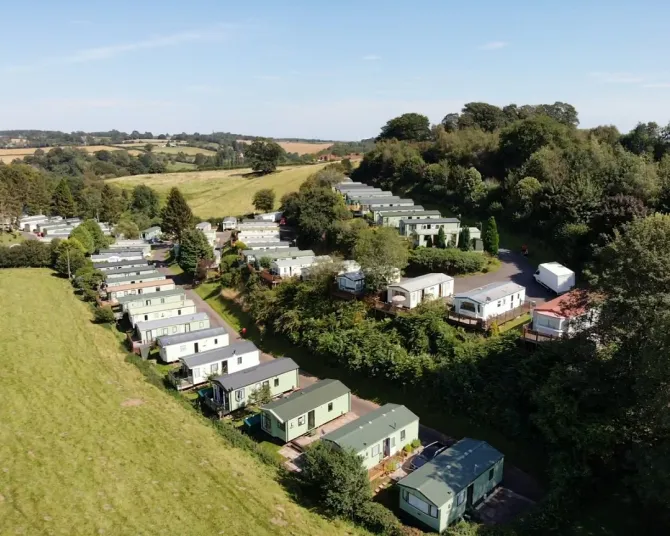 The Glen drone view