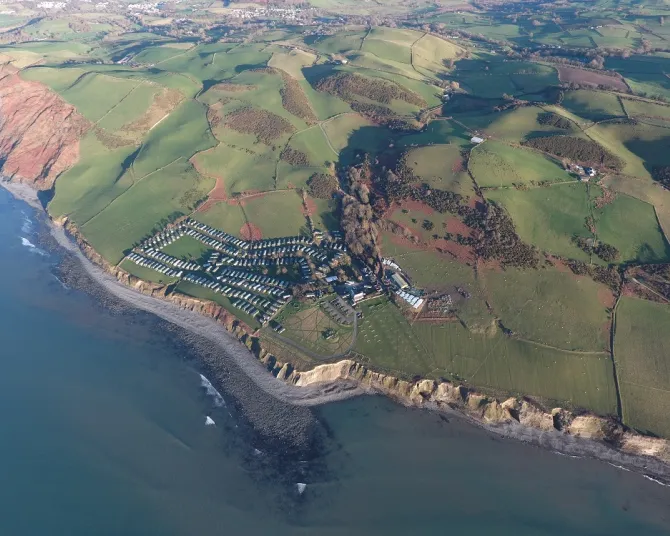 Morfa Bychan drone view