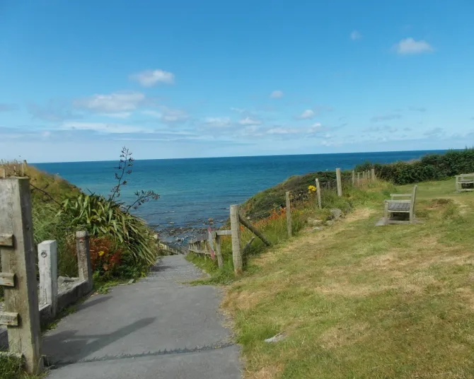 Morfa Bychan beach