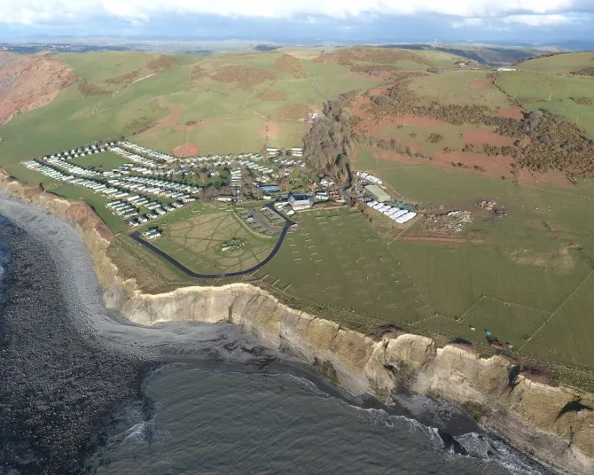 Morfa Bychan drone view