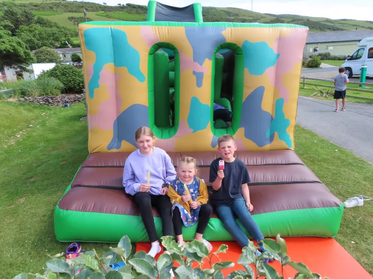 Platinum Jubilee Celebrations bouncy castle