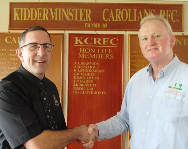 Denis becoming a Honourary Life Member of KCRFC