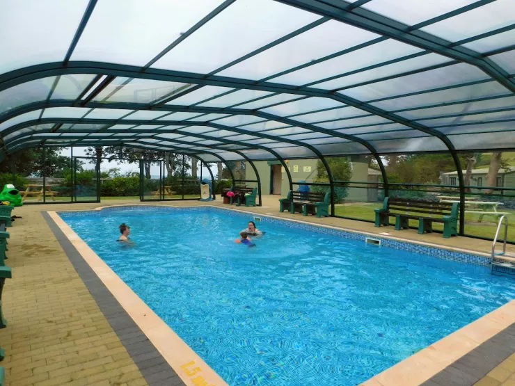 Morfa Bychan Holiday Park new pool enclosure